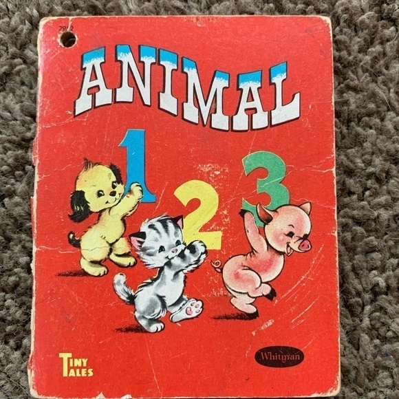Vintage Tiny Tales 1949 123 Animal Small Book - Picture 1 of 4